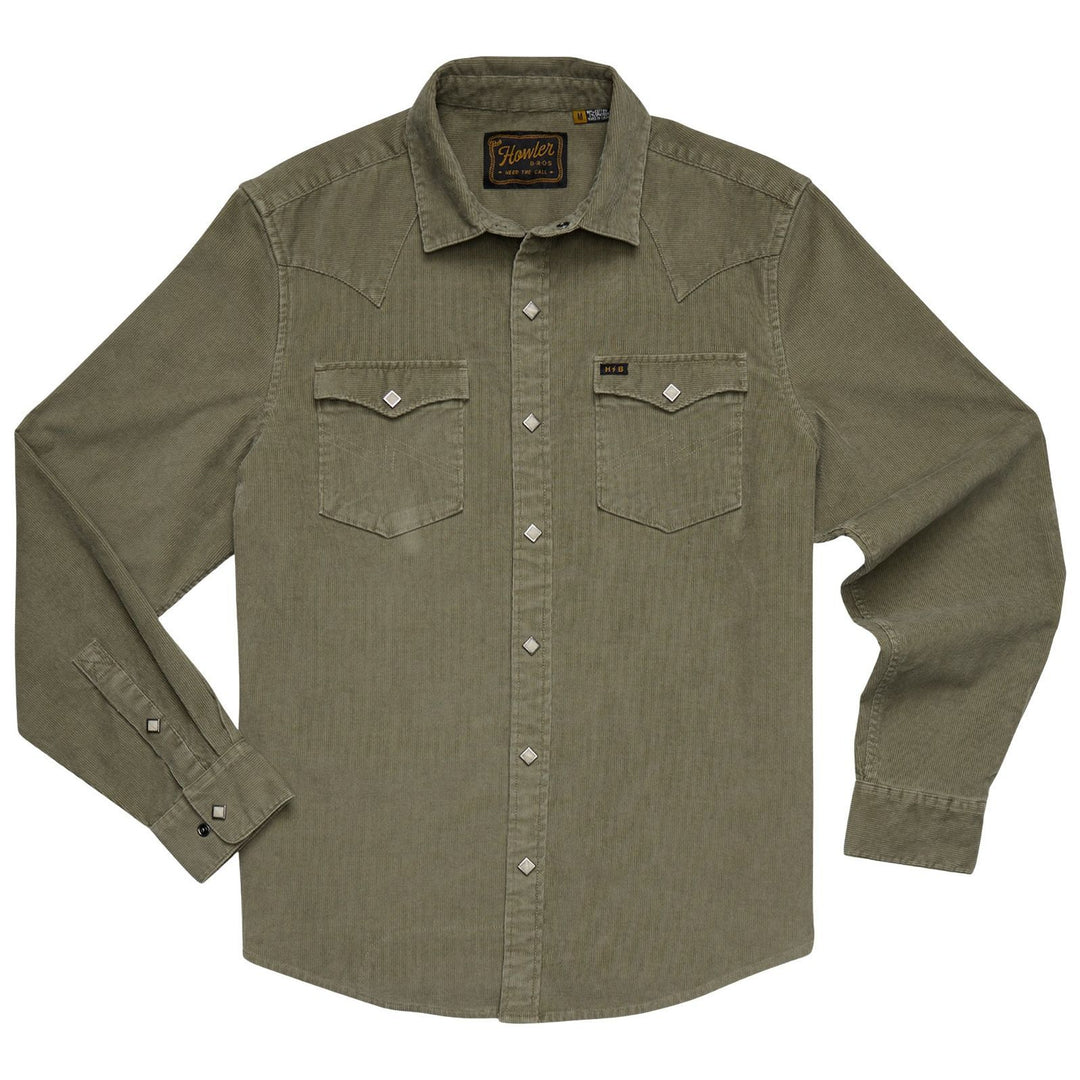 Howler Brothers Banning Corduroy Snapshirt Aloe Image 01