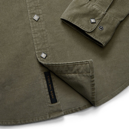 Howler Brothers Banning Corduroy Snapshirt Aloe Image 06