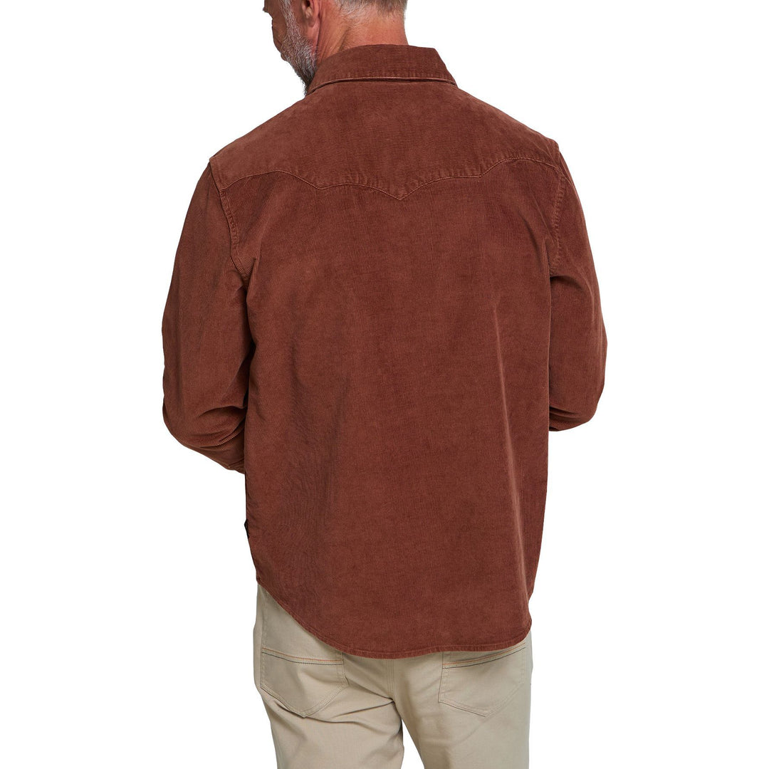 Howler Brothers Banning Corduroy Snapshirt Mink Brown Image 03