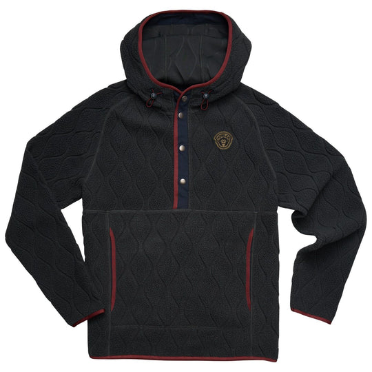 Howler Brothers Chisos Hooded Pullover Capillary Waves : Antique Black Image 01