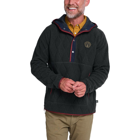 Howler Brothers Chisos Hooded Pullover Capillary Waves : Antique Black Image 02
