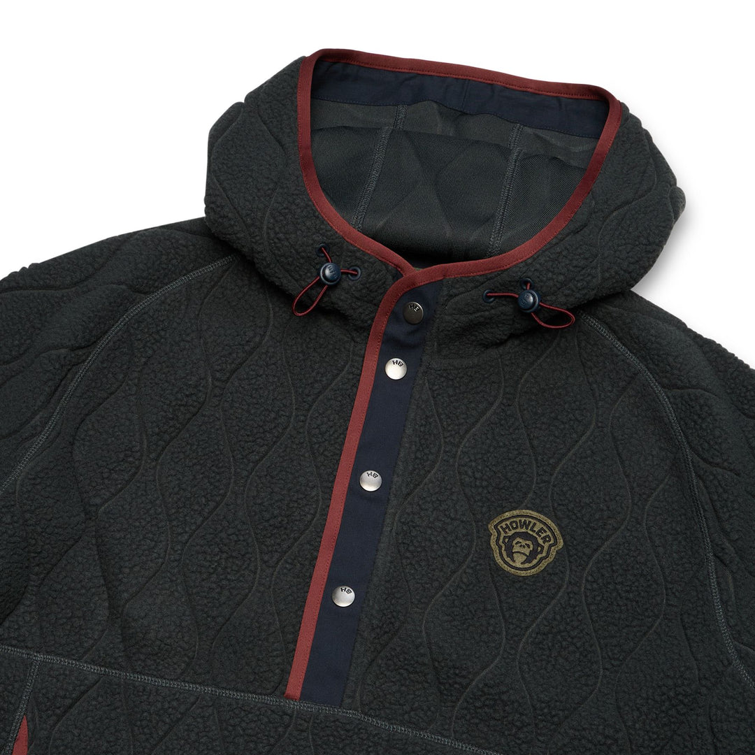Howler Brothers Chisos Hooded Pullover Capillary Waves : Antique Black Image 04