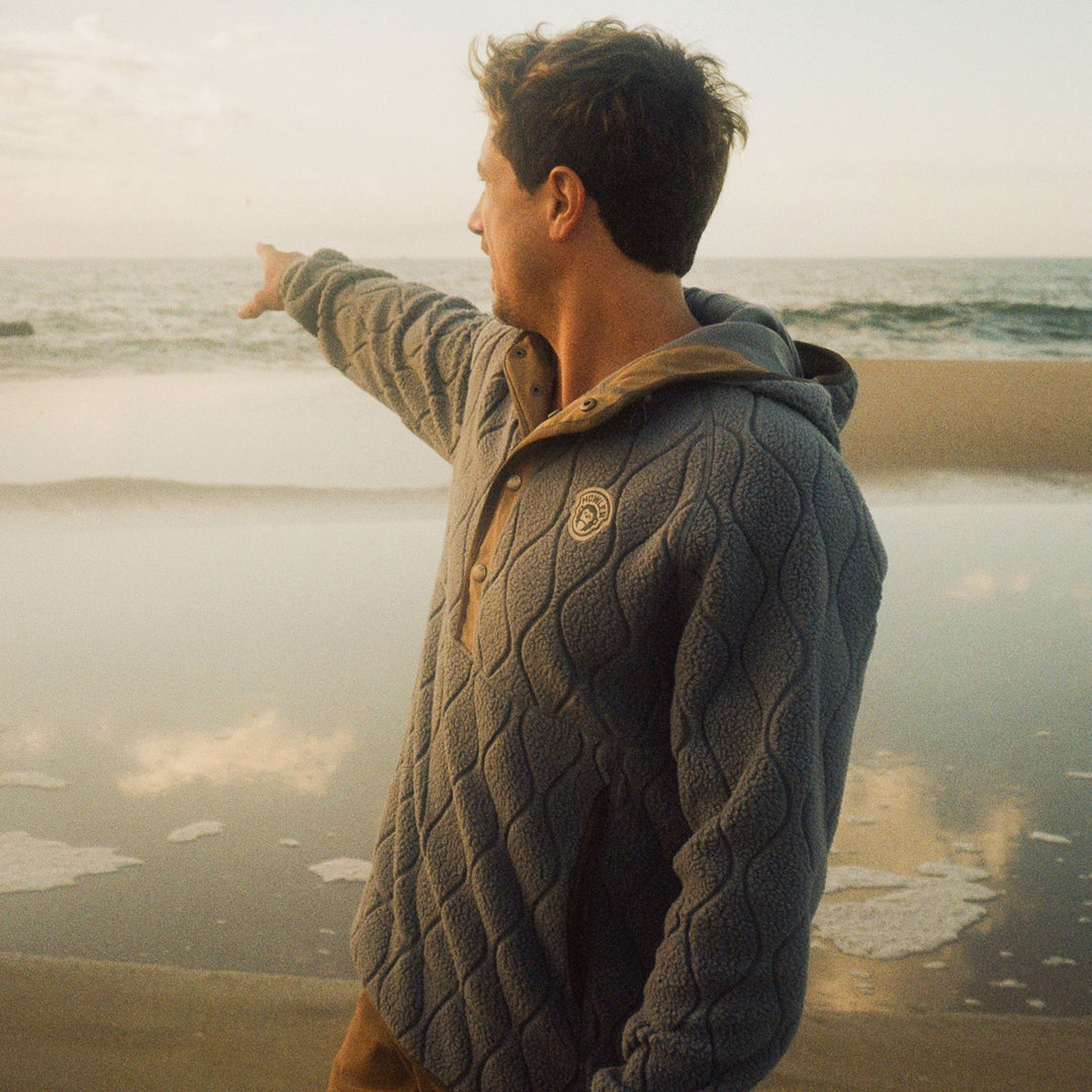 Howler Brothers Chisos Hooded Pullover Capillary Waves : Stormy Sea Image 07