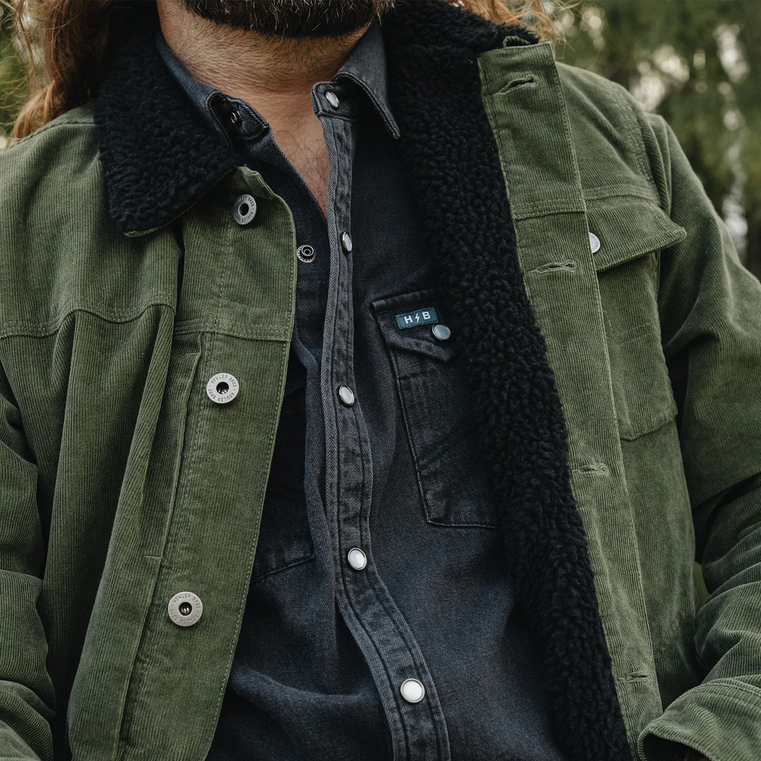 Howler Brothers Dust Up Denim Snapshirt Morrison Black Wash Image 09
