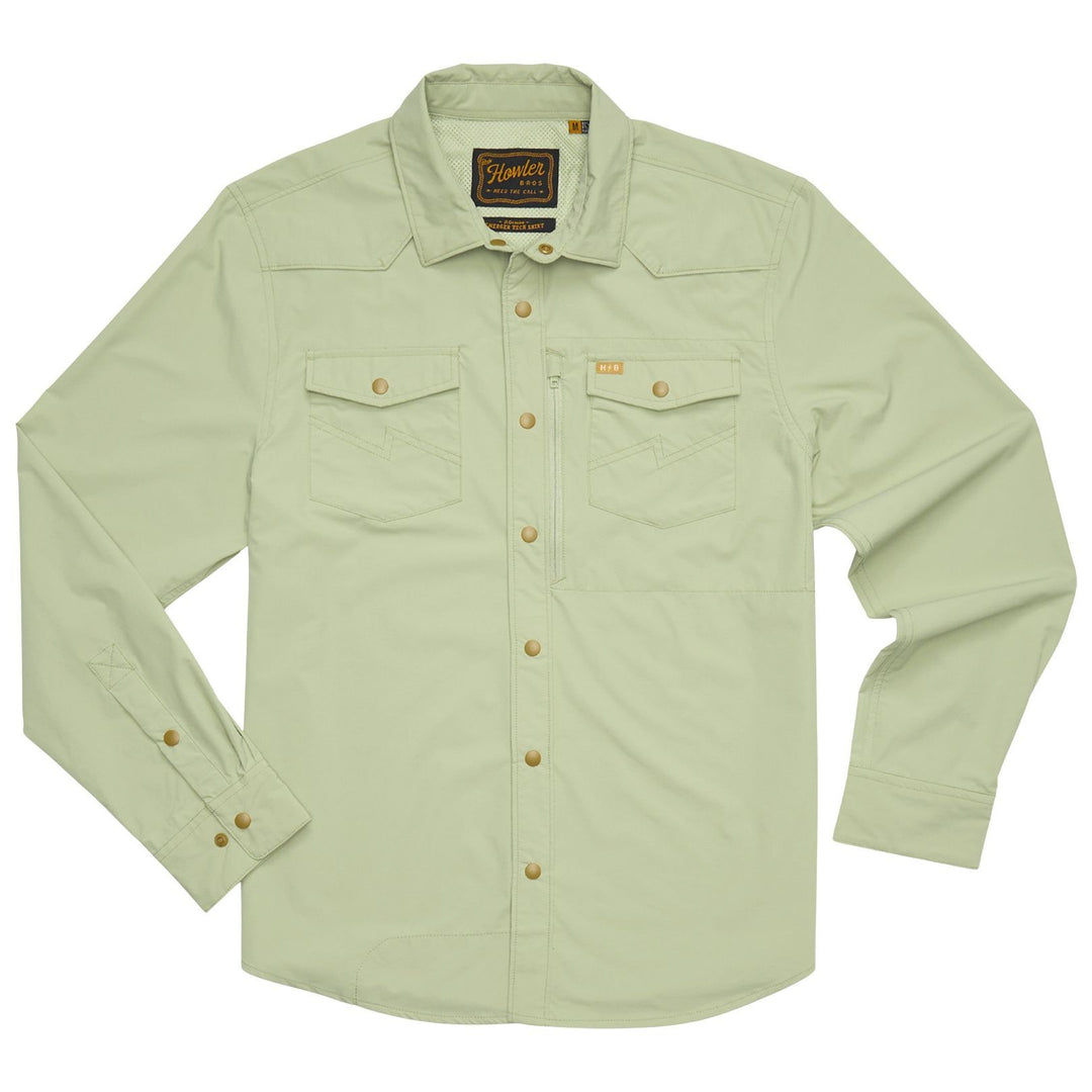 Howler Brothers Emerger Tech Longsleeve Fog Green Image 01