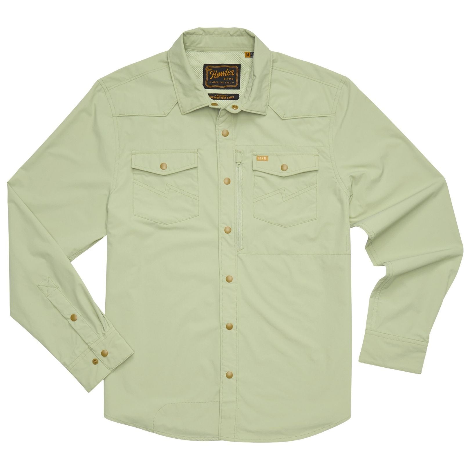 Howler Brothers Emerger Tech Longsleeve Fog Green Image 01