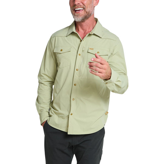 Howler Brothers Emerger Tech Longsleeve Fog Green Image 02