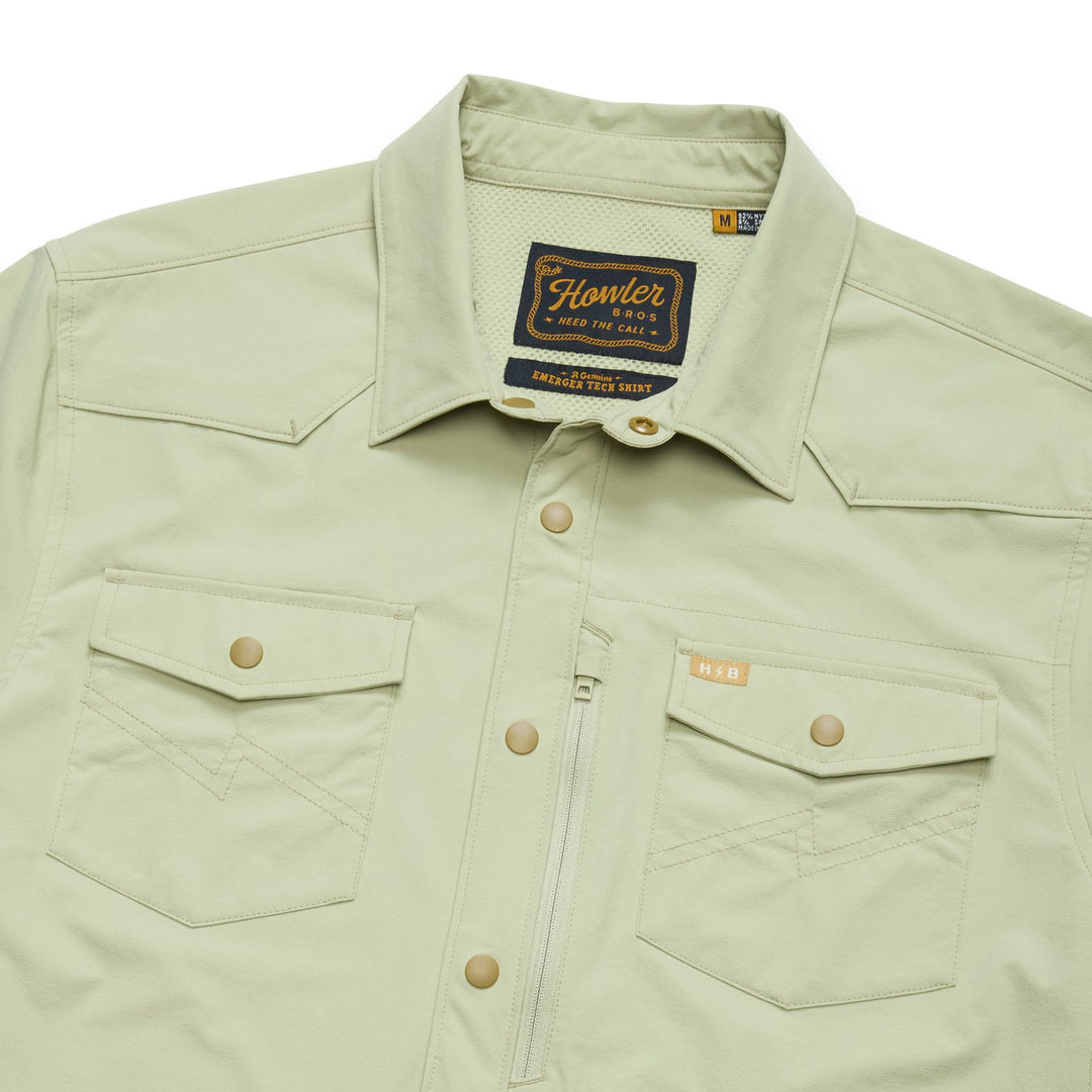 Howler Brothers Emerger Tech Longsleeve Fog Green Image 04
