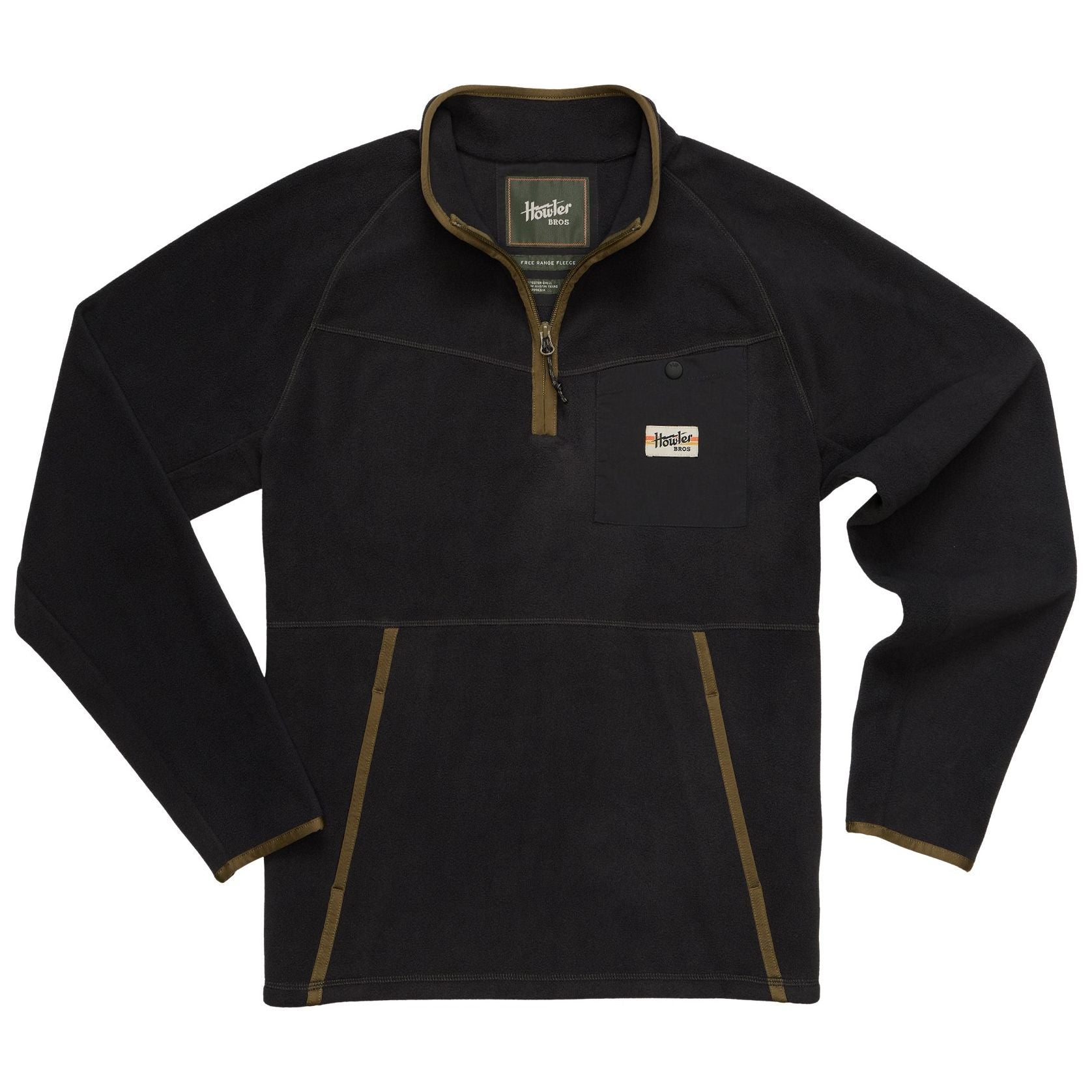 Howler Brothers Free Range Fleece Pullover Carbonite Image 01