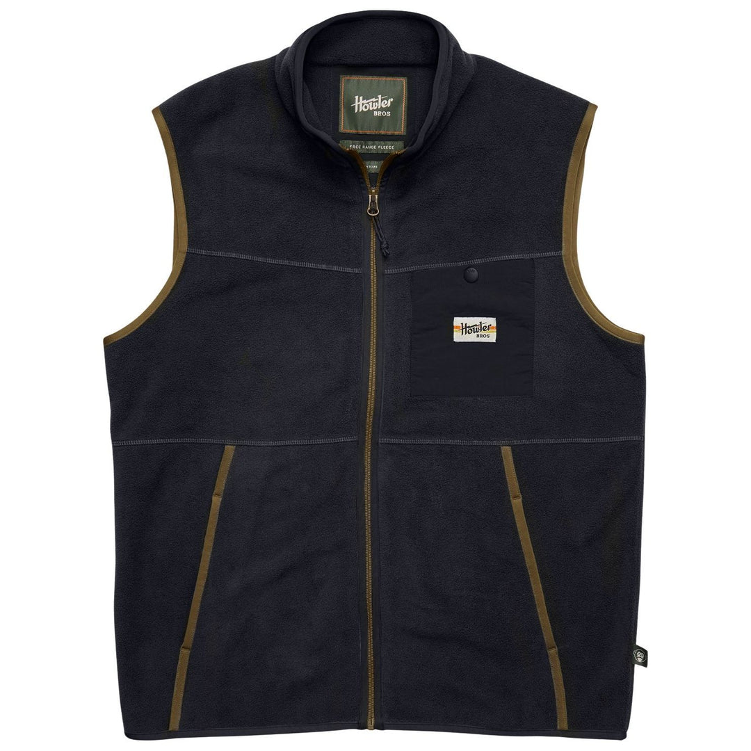 Howler Brothers Free Range Fleece Vest Carbonite Image 01
