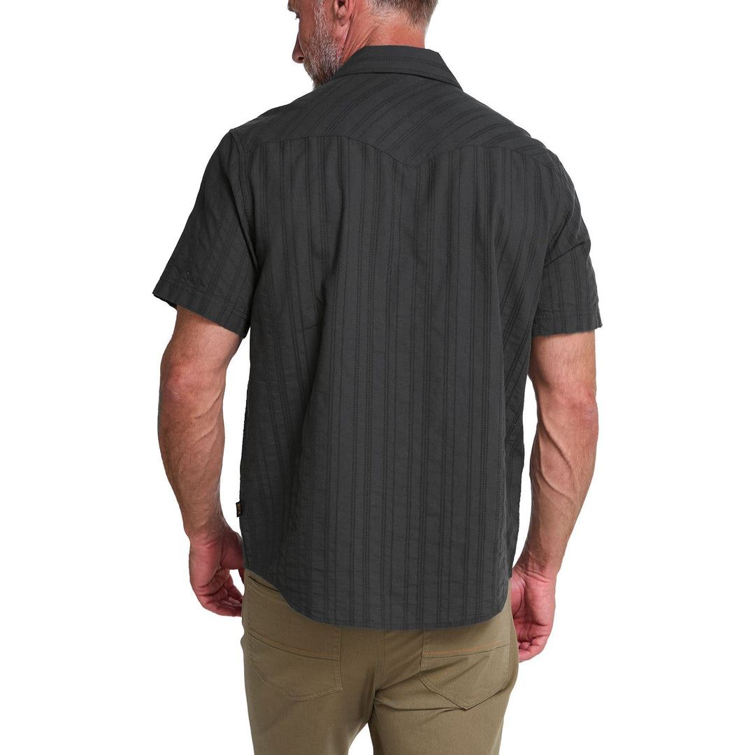 Howler Brothers H Bar B Snapshirt Eyelet Stripe : Antique Black Image 03