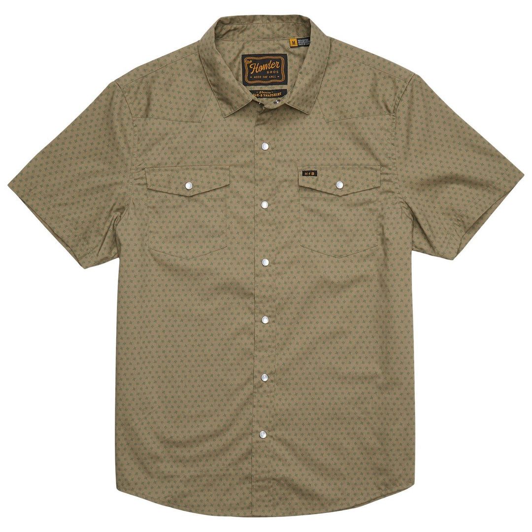 Howler Brothers H Bar B Snapshirt Lockhart Floral : Olive Image 01