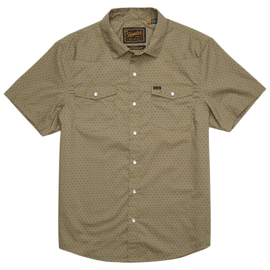 Howler Brothers H Bar B Snapshirt Lockhart Floral : Olive Image 01