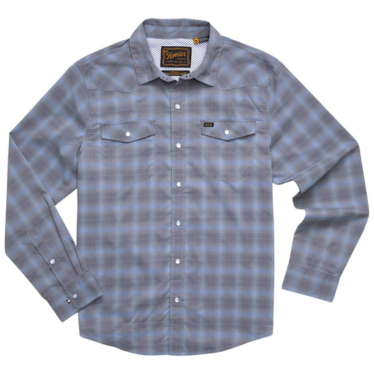 Howler Brothers H Bar B Tech Longsleeve Kent Plaid : Tradewinds Image 01