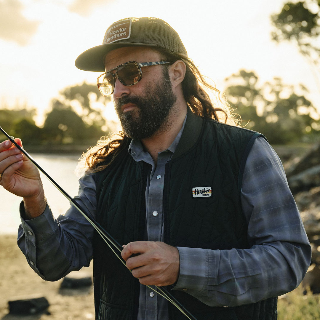 Howler Brothers H Bar B Tech Longsleeve Kent Plaid : Tradewinds Image 10