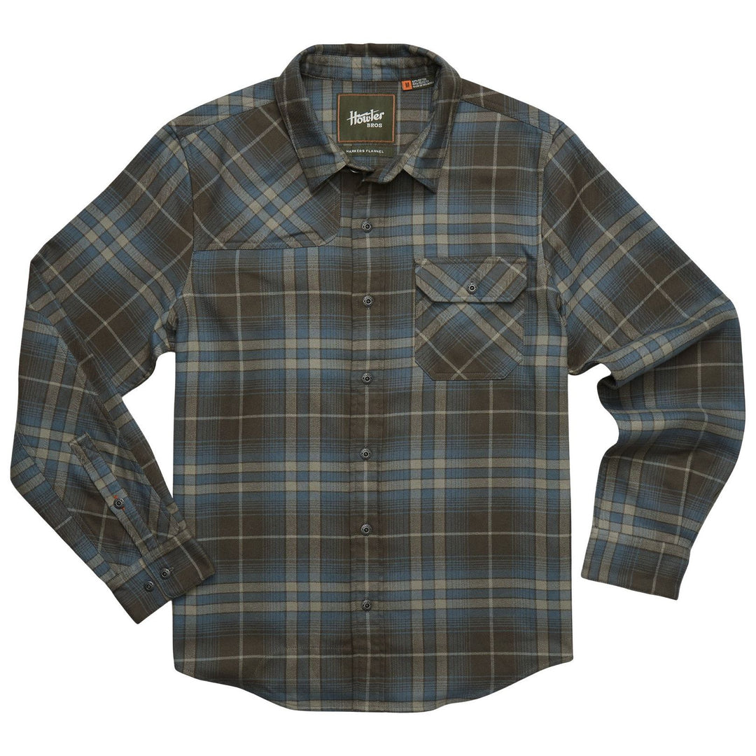 Howler Brothers Harker's Flannel Kempton Plaid : Beluga Image 01