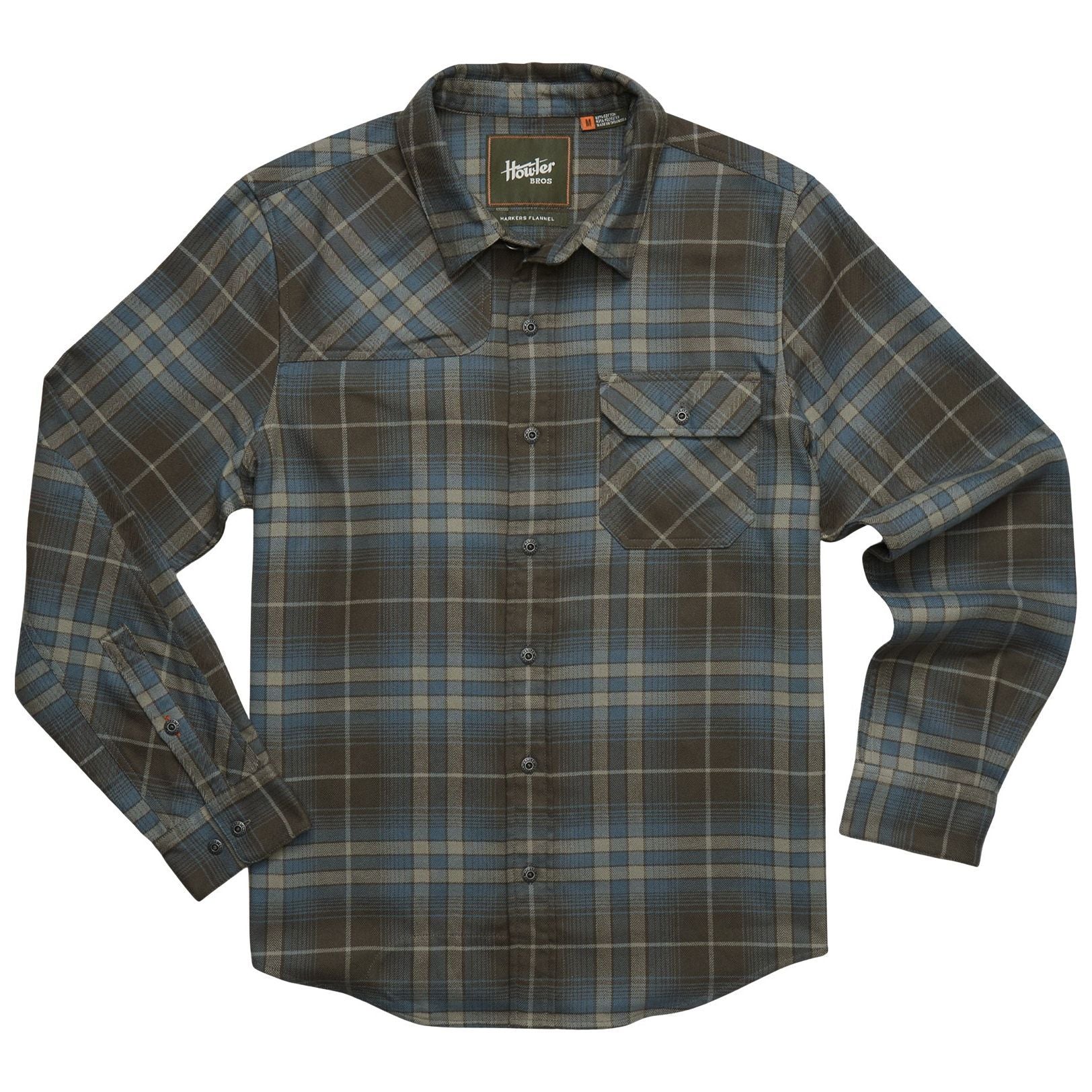Howler Brothers Harker's Flannel Kempton Plaid : Beluga Image 01