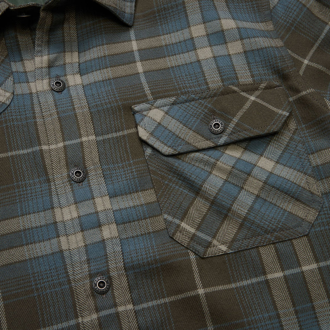 Howler Brothers Harker's Flannel Kempton Plaid : Beluga Image 06