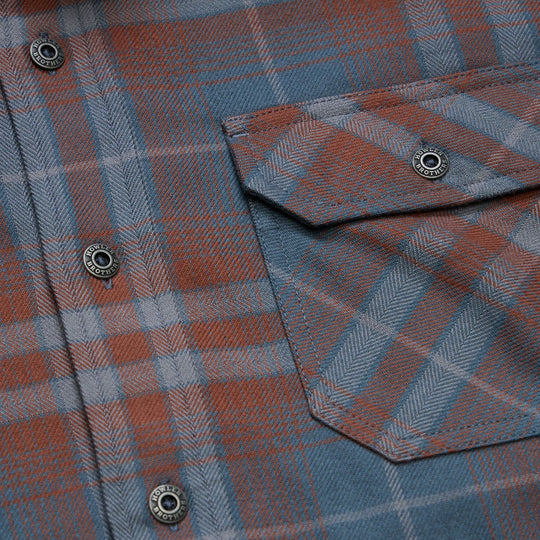 Howler Brothers Harker's Flannel Kempton Plaid : Dark Slate Image 06