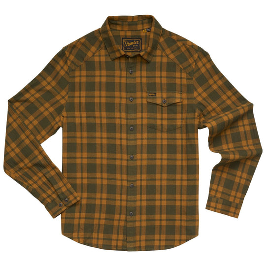 Howler Brothers La Grange Lightweight Flannel Cohen Plaid : Forest Image 01