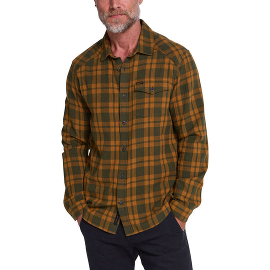 Howler Brothers La Grange Lightweight Flannel Cohen Plaid : Forest Image 02