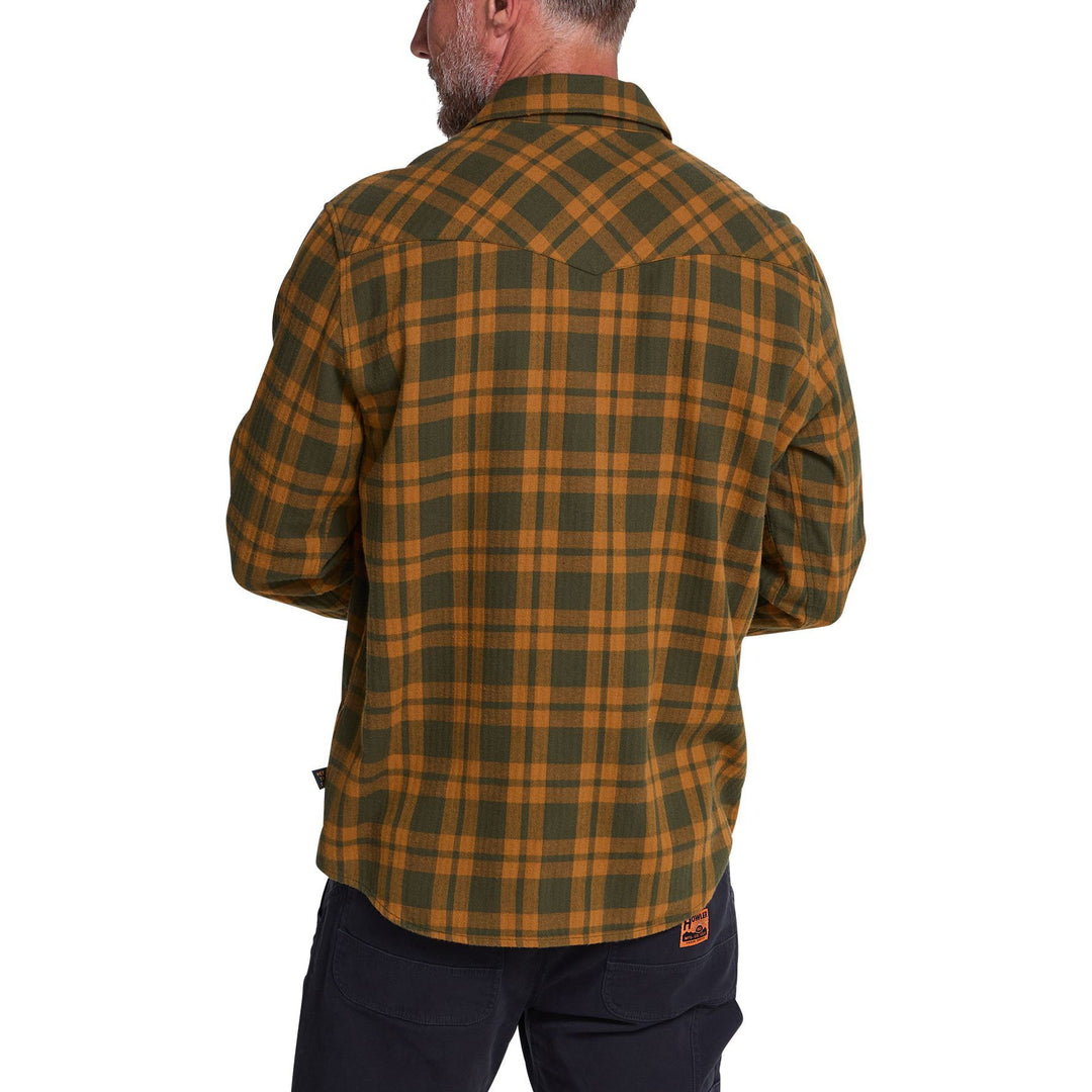 Howler Brothers La Grange Lightweight Flannel Cohen Plaid : Forest Image 03