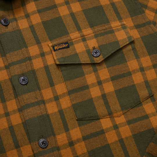 Howler Brothers La Grange Lightweight Flannel Cohen Plaid : Forest Image 05