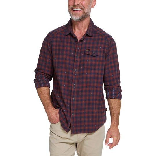 Howler Brothers La Grange Lightweight Flannel Franklin Plaid : Brick House Image 02