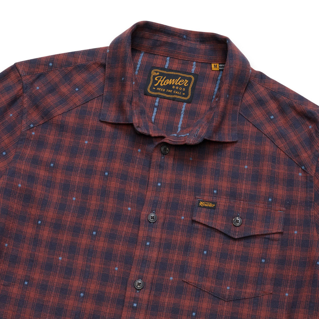 Howler Brothers La Grange Lightweight Flannel Franklin Plaid : Brick House Image 04