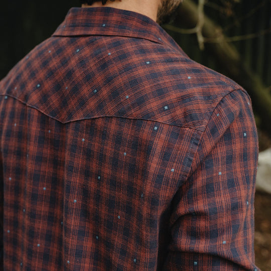 Howler Brothers La Grange Lightweight Flannel Franklin Plaid : Brick House Image 08
