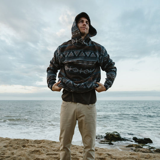 Howler Brothers Tajima Hoodie Canyon Codes : Winter Sky Image 08