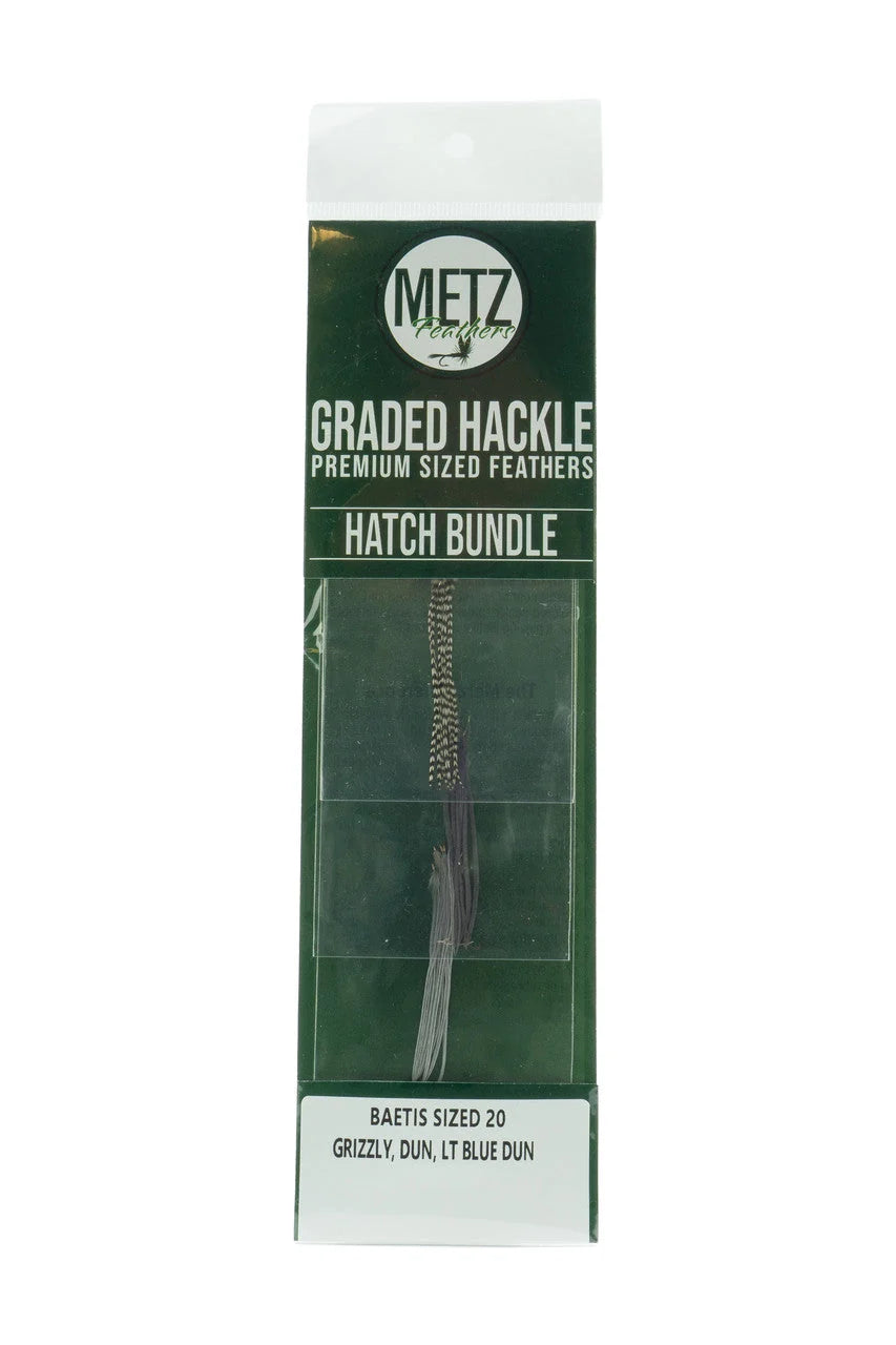Metz Hackle Hatch Bundle Baetis 3 Pack